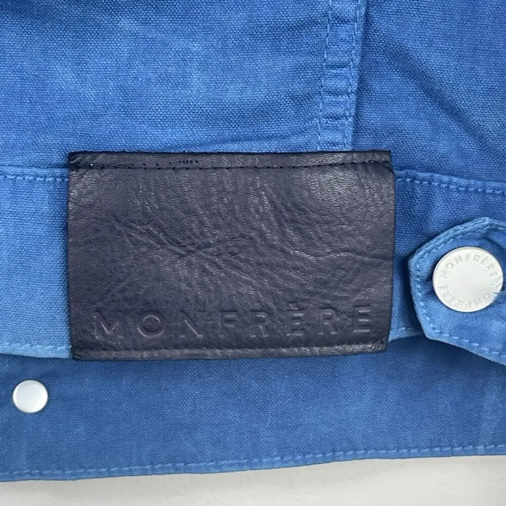 Monfrère Dean Denim Jean Jacket Women Size M Indigo‎ Blue Dipped Dye Unisex